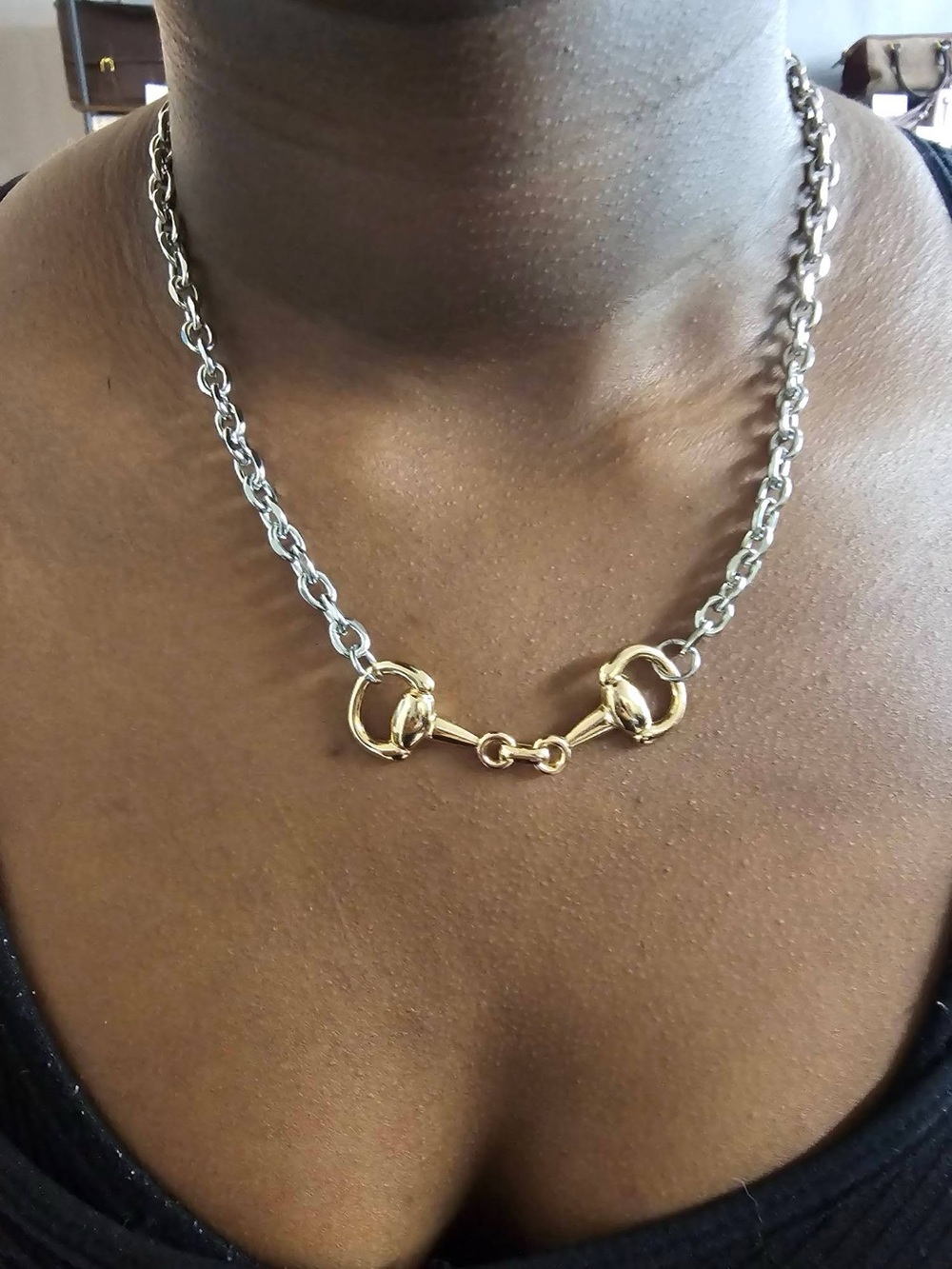 Two-Tone Horse Bit Jewelry - Necklace, Bracelet, Anklet or Bag Charm - Picture 5 of 8